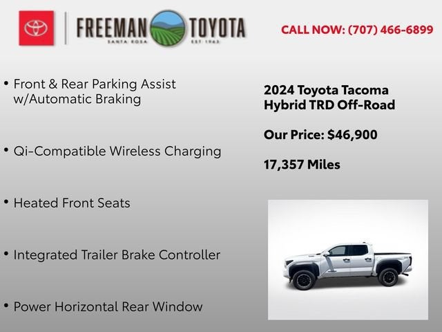 2024 Toyota Tacoma TRD Off Road Hybrid Double Cab 5' Bed AT