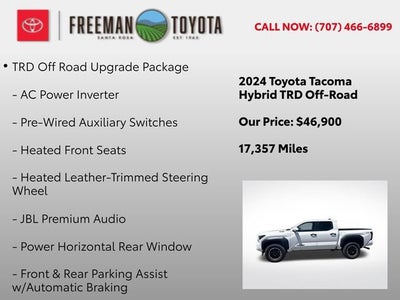 2024 Toyota Tacoma TRD Off Road Hybrid Double Cab 5' Bed AT