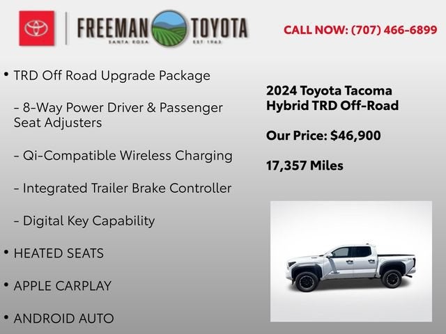 2024 Toyota Tacoma TRD Off Road Hybrid Double Cab 5' Bed AT