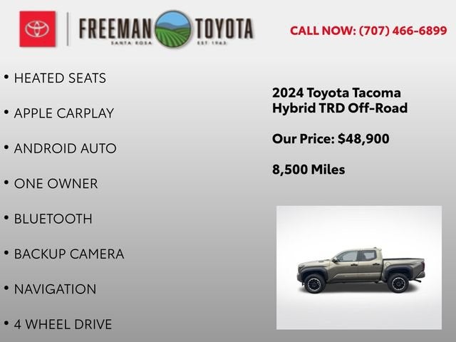 2024 Toyota Tacoma TRD Off Road Hybrid