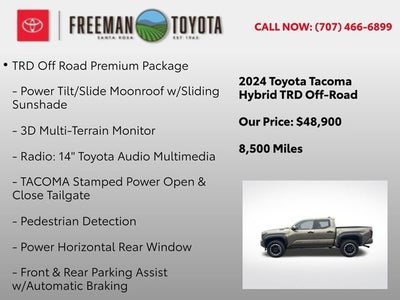 2024 Toyota Tacoma TRD Off Road Hybrid