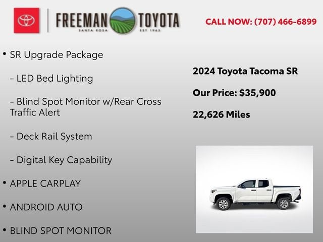 2024 Toyota Tacoma SR Double Cab 5' Bed AT