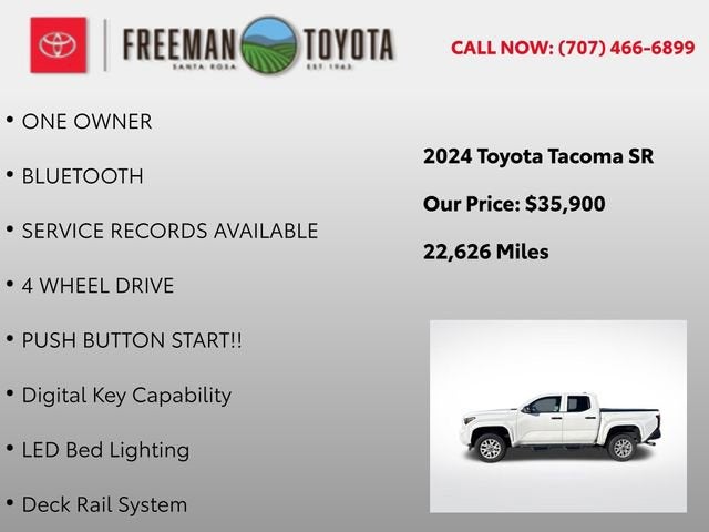2024 Toyota Tacoma SR Double Cab 5' Bed AT