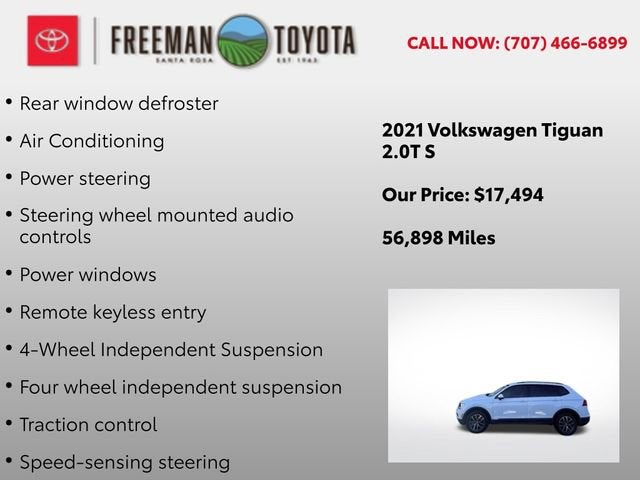 2021 Volkswagen Tiguan 2.0T S 4MOTION