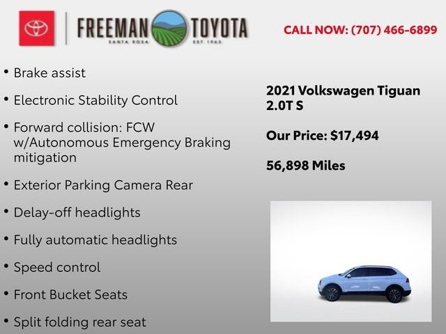 2021 Volkswagen Tiguan 2.0T S 4MOTION