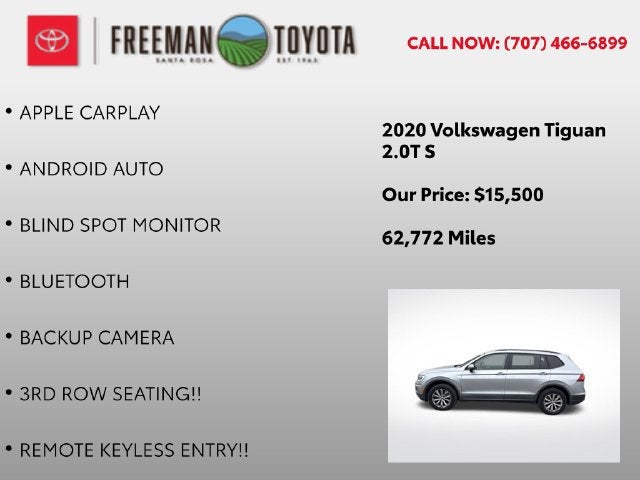 2020 Volkswagen Tiguan 2.0T S FWD