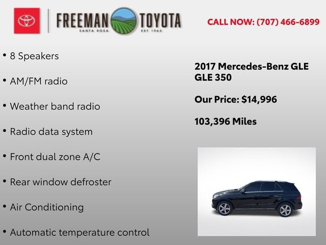 2017 Mercedes-Benz GLE GLE 350 SUV