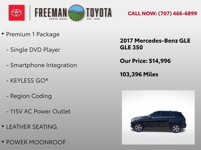 2017 Mercedes-Benz GLE GLE 350 SUV