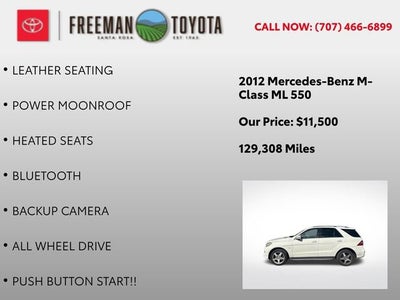 2012 Mercedes-Benz M-Class 4MATIC® 4dr ML 550