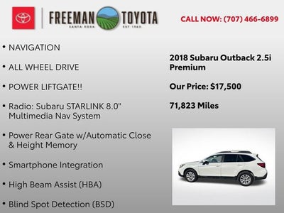 2018 Subaru Outback 2.5i Premium