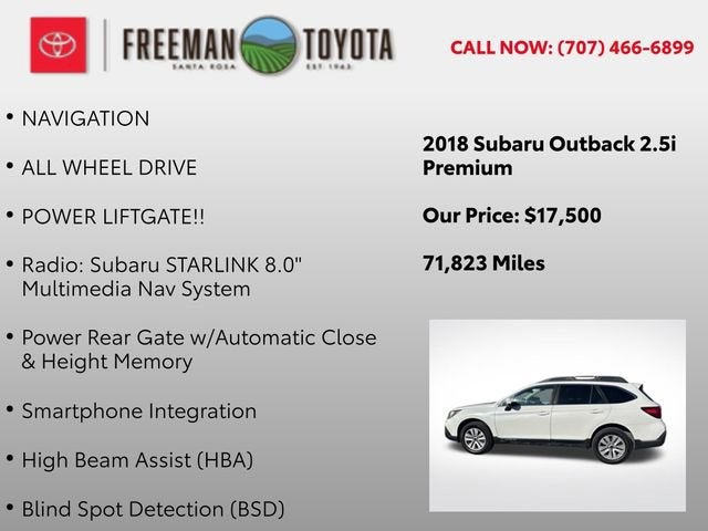 2018 Subaru Outback 2.5i Premium
