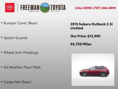 2015 Subaru Outback 4dr Wgn 2.5i Limited PZEV