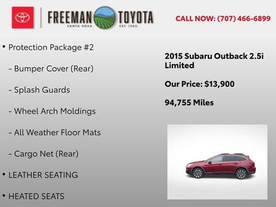 2015 Subaru Outback 4dr Wgn 2.5i Limited PZEV