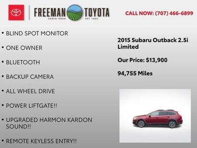 2015 Subaru Outback 4dr Wgn 2.5i Limited PZEV