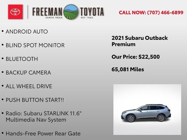 2021 Subaru Outback Premium CVT