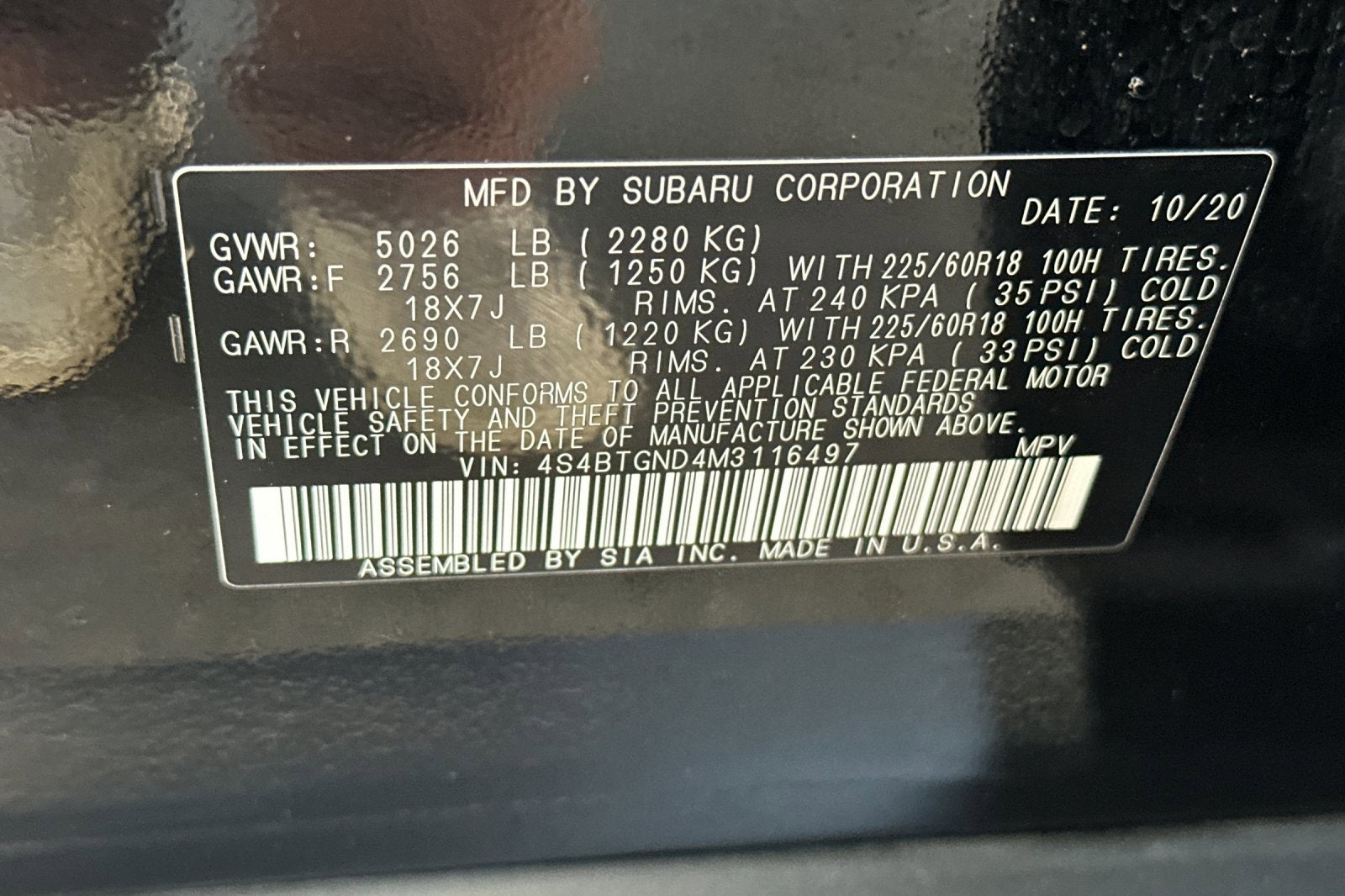 2021 Subaru Outback Limited XT CVT