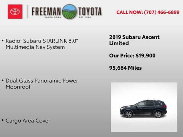 2019 Subaru Ascent 2.4T Limited 8-Passenger