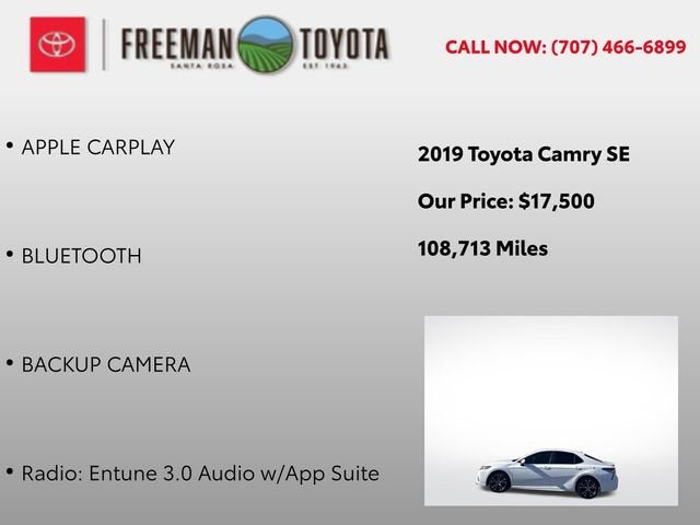 2019 Toyota Camry SE Auto