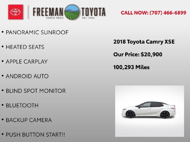 2018 Toyota Camry XSE Auto