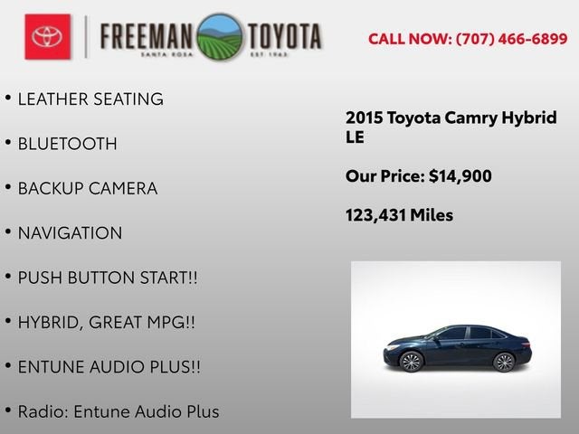 2015 Toyota Camry Hybrid 4dr Sdn LE