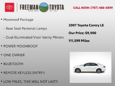 2007 Toyota Camry 4dr Sdn I4 Auto LE