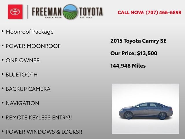 2015 Toyota Camry 4dr Sdn I4 Auto XLE