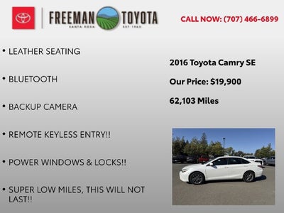 2016 Toyota Camry 4dr Sdn I4 Auto XLE