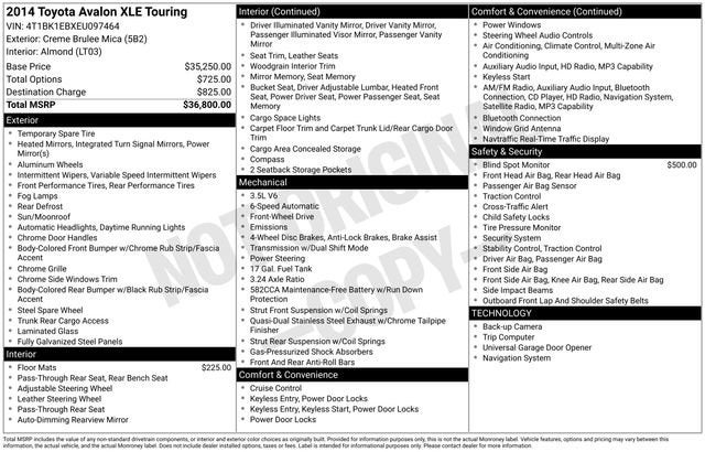 2014 Toyota Avalon 4dr Sdn Limited