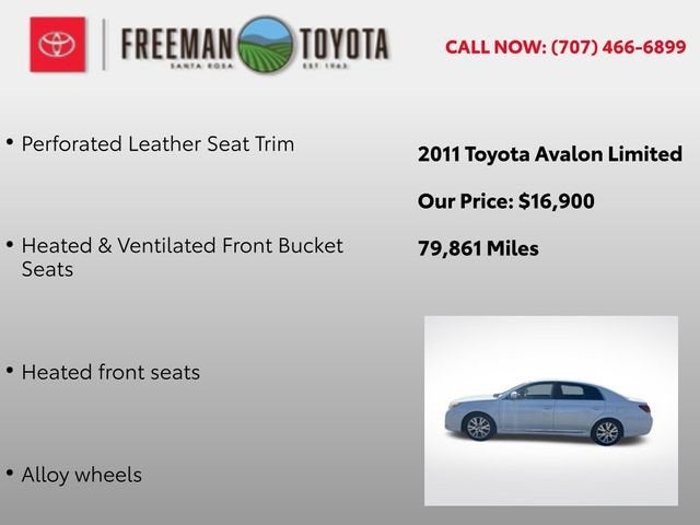 2011 Toyota Avalon 4dr Sdn