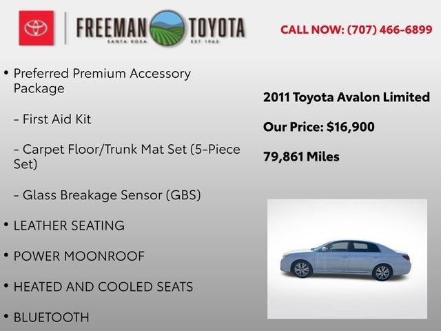 2011 Toyota Avalon 4dr Sdn
