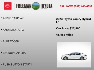 2023 Toyota Camry Hybrid LE CVT