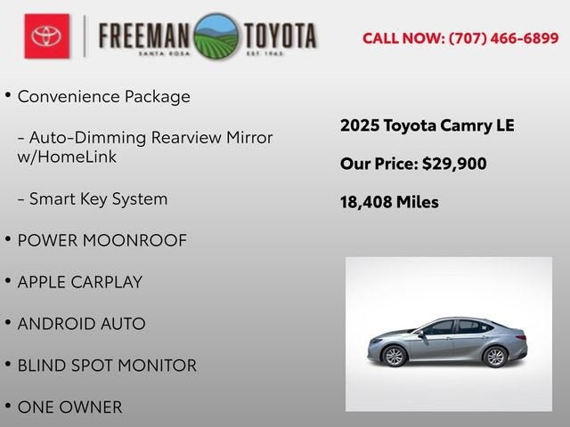 2025 Toyota Camry XLE