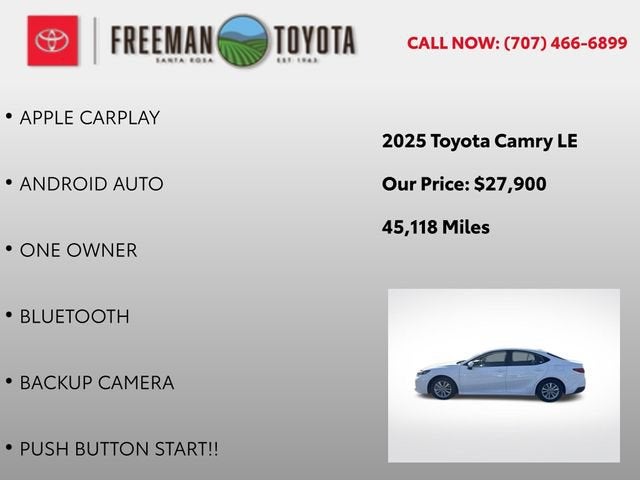 2025 Toyota Camry LE