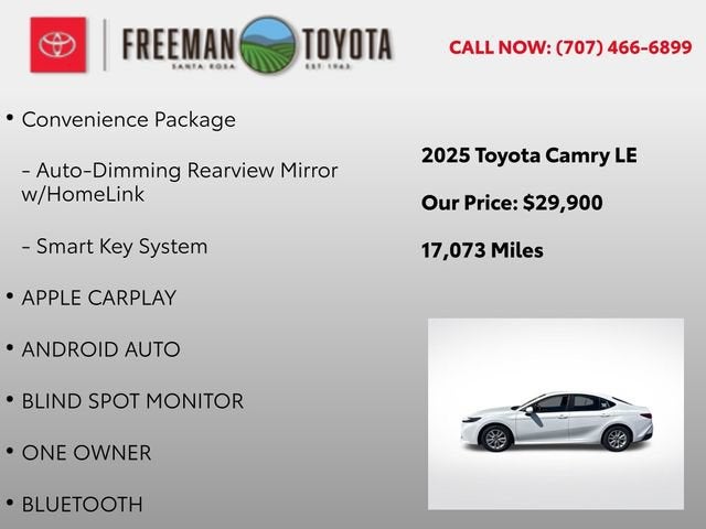 2025 Toyota Camry LE