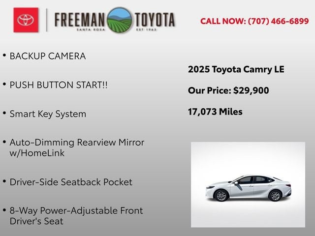 2025 Toyota Camry LE