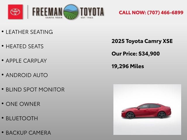 2025 Toyota Camry XSE