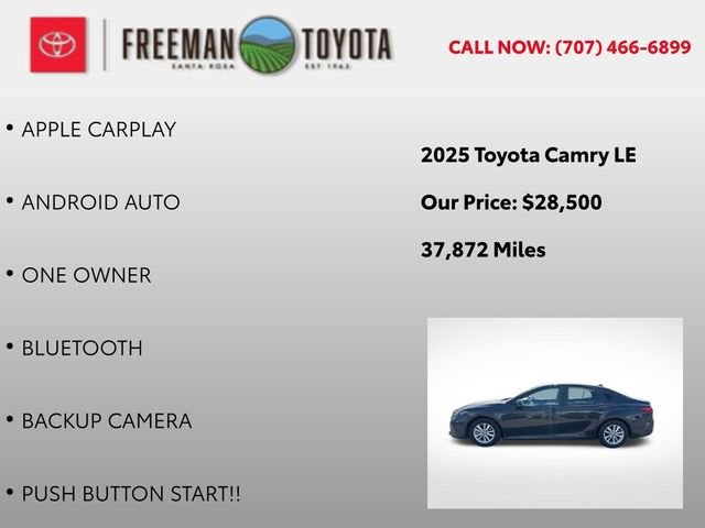 2025 Toyota Camry LE