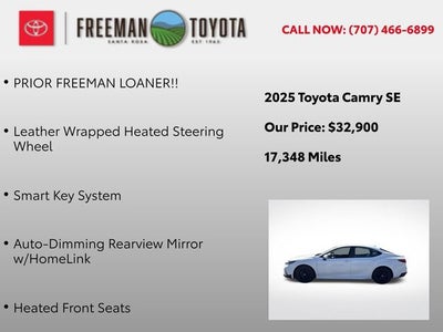 2025 Toyota Camry SE