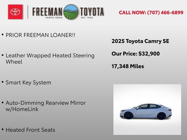 2025 Toyota Camry SE