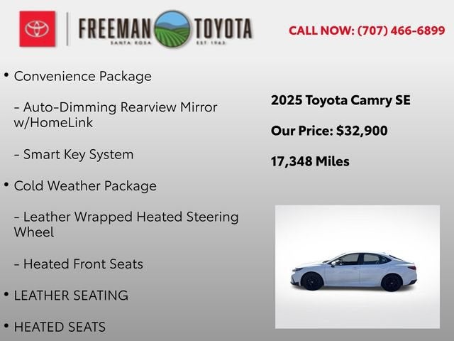 2025 Toyota Camry SE