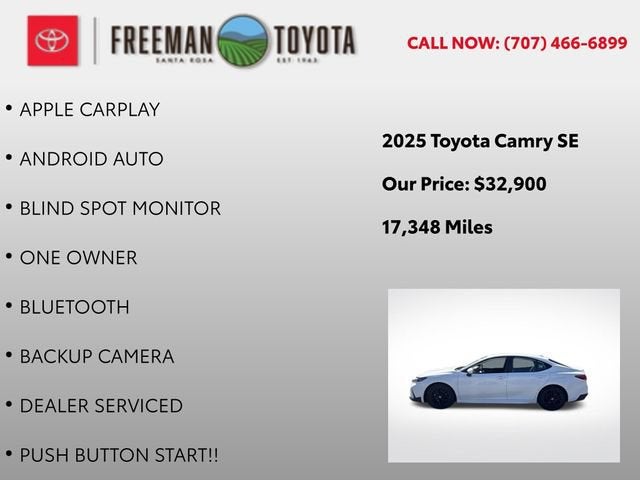 2025 Toyota Camry SE