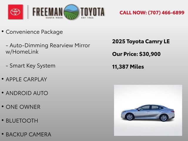2025 Toyota Camry LE