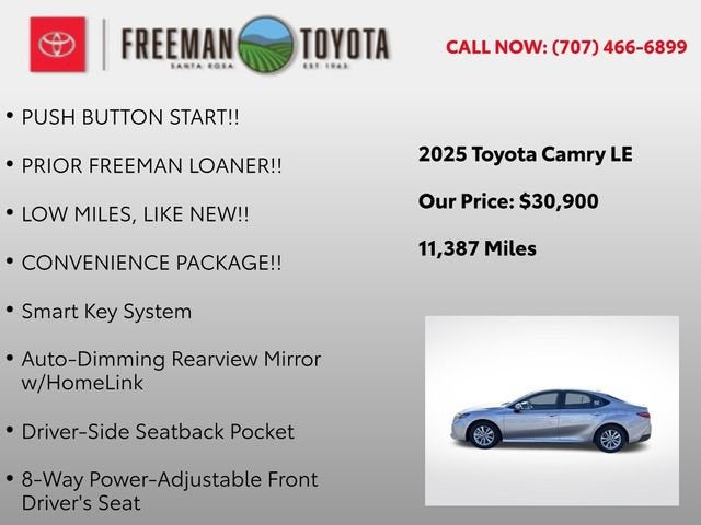 2025 Toyota Camry LE