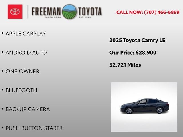 2025 Toyota Camry LE