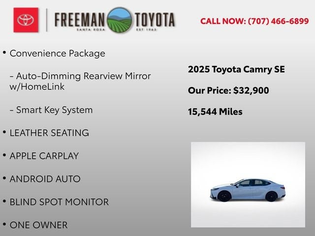 2025 Toyota Camry SE