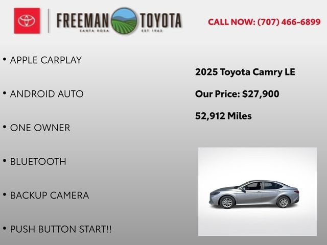 2025 Toyota Camry LE
