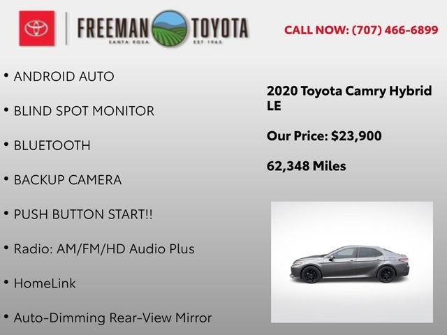 2020 Toyota Camry Hybrid LE CVT