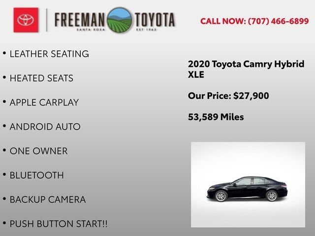 2020 Toyota Camry Hybrid XLE CVT