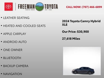 2024 Toyota Camry Hybrid XLE CVT