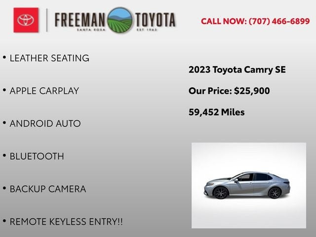 2023 Toyota Camry SE Auto